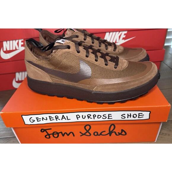 Nike Craft Tom Sachs General Purpose Shoes Field Brown Mens Size 10 Fast Ship - Picture 1 of 11